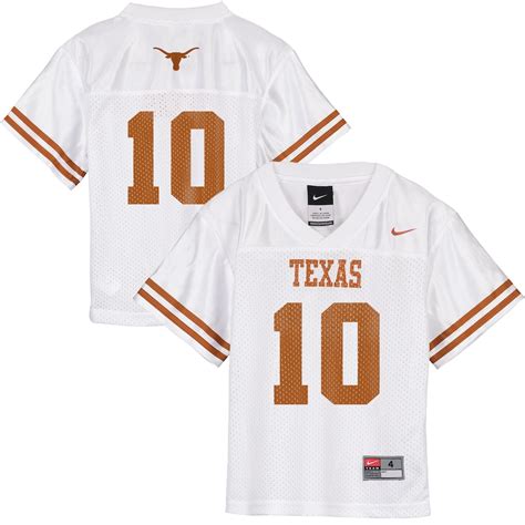 men's nike 10 white texas longhorns vintage replica jersey|texas longhorns jerseys.